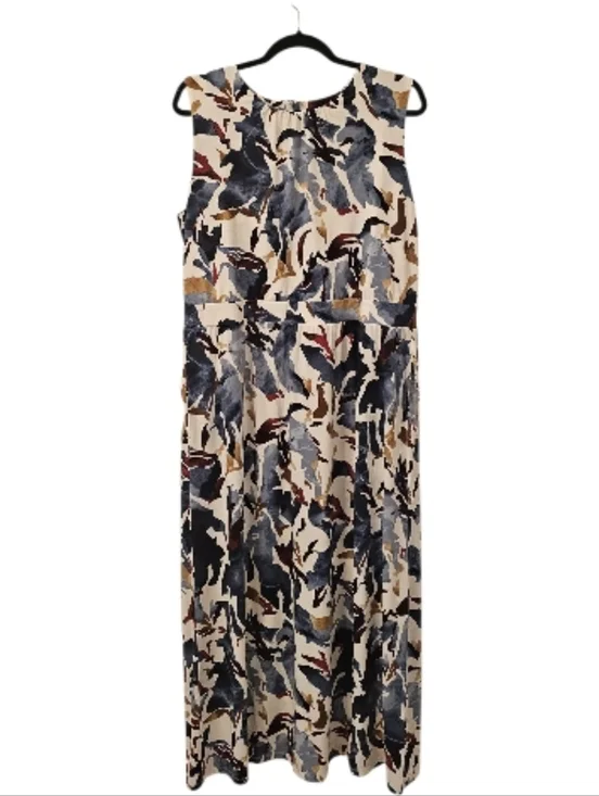 Multi-Coloured Chico's Women's Sleeveless Shirred Neck Maxi Dress - Picture 1 of 12